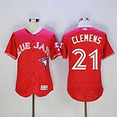 Toronto Blue Jays #21 Roger Clemens Red 2016 Flexbase Collection Canada Day Stitched Jersey,baseball caps,new era cap wholesale,wholesale hats